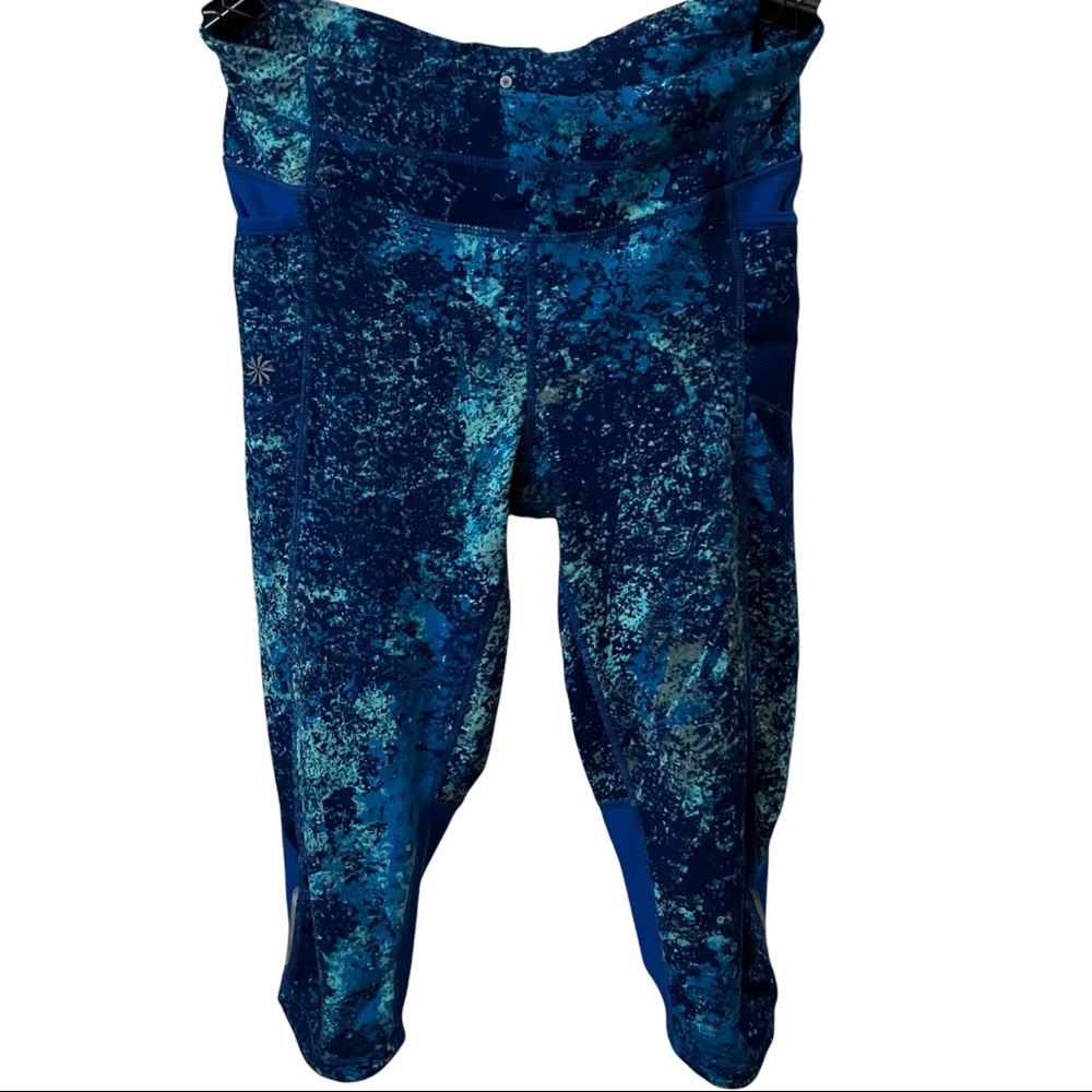 Athleta | Splatter Be Free Knicker yoga workout pants size small